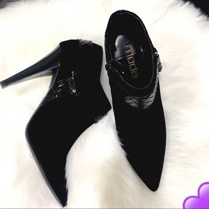🎉HP4/27📸MODA spana black suede ankle heels
